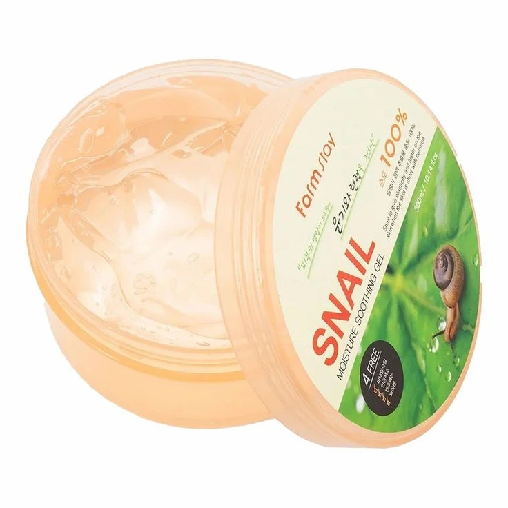 ژل سوتینگ مرطوب کننده حلزون فارم استی 300 میل FarmStay Snail Moisture Soothing Gel