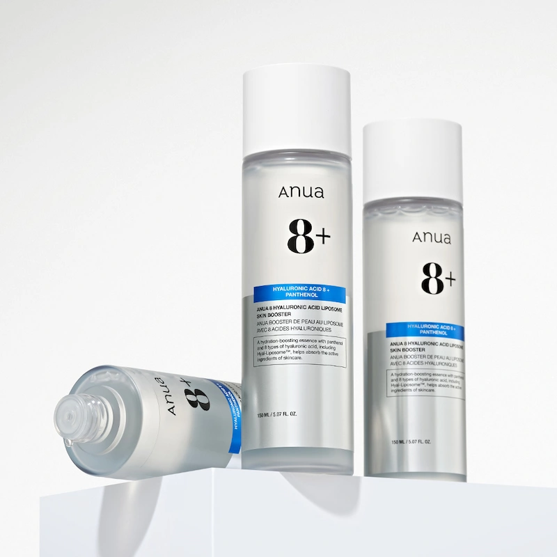اسنس تقویت‌کننده و آبرسان آنوا با 8 نوع هیالورونیک اسید 150 میل Anua 8 Hyaluronic